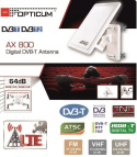 Antena Opticum AX-800 DVB-T/T2 FM - płaska