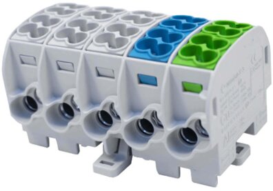 Blok rozdzielczy - odgałęźny Al/Cu 80150 SIMBLOCK sza/nie/zie SCB 25-5X 81500020